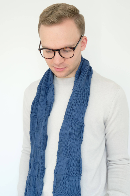 Men’s Basket Weave Scarf