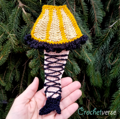 Leg Lamp Applique Crochet Pattern