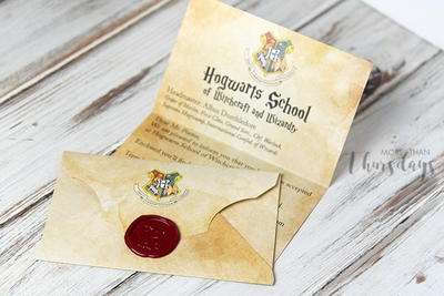 DIY Hogwarts Letter With Envelope and Hogwarts Seal