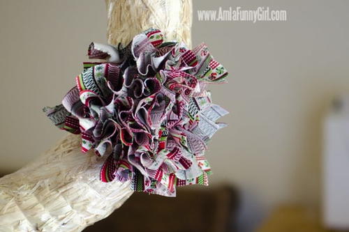 Day 5: Punch Fabric Wreath #DIY #25DaysofHolidayIdeas
