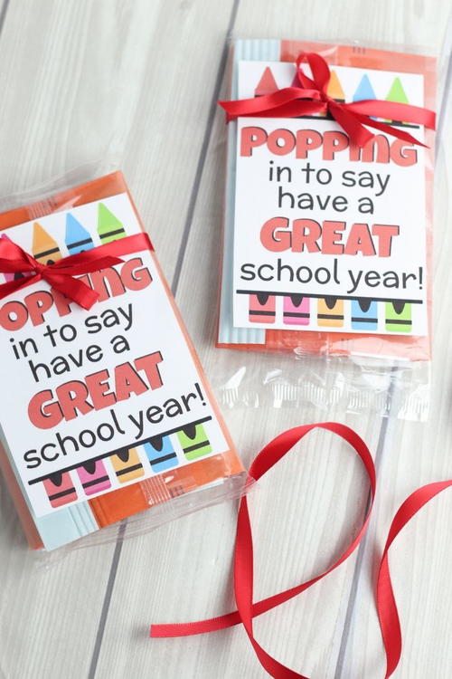 Just Poppin' Have A Great School Year Teacher Gift | AllFreeKidsCrafts.com