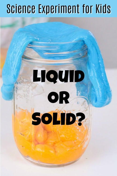 Liquid or Solid Science Experiment | AllFreeKidsCrafts.com