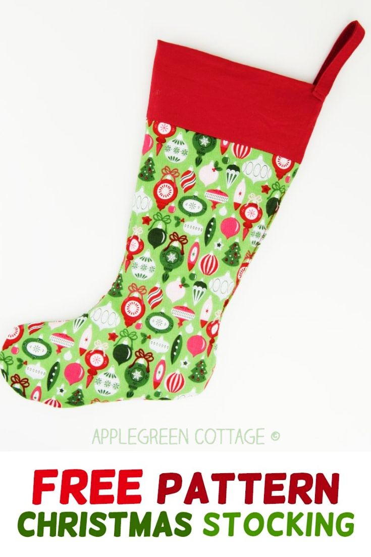 The Best Christmas Stocking Pattern | AllFreeSewing.com