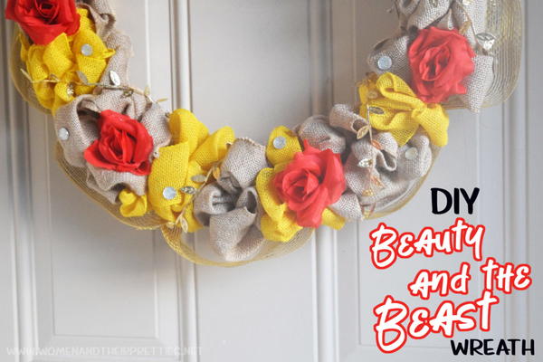 DIY Beauty and the Beast Wreath