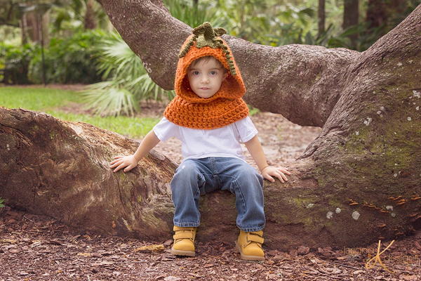 Pumpkin Hooded Cowl