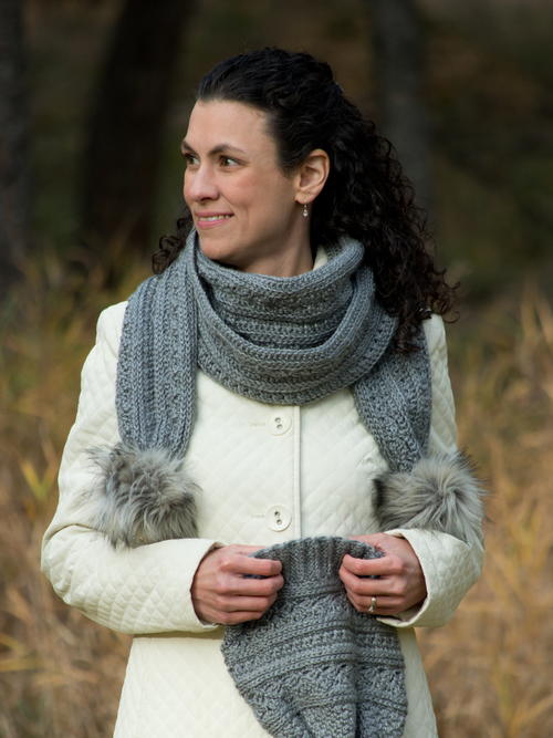 November Twilight Crochet Winter Scarf Pattern