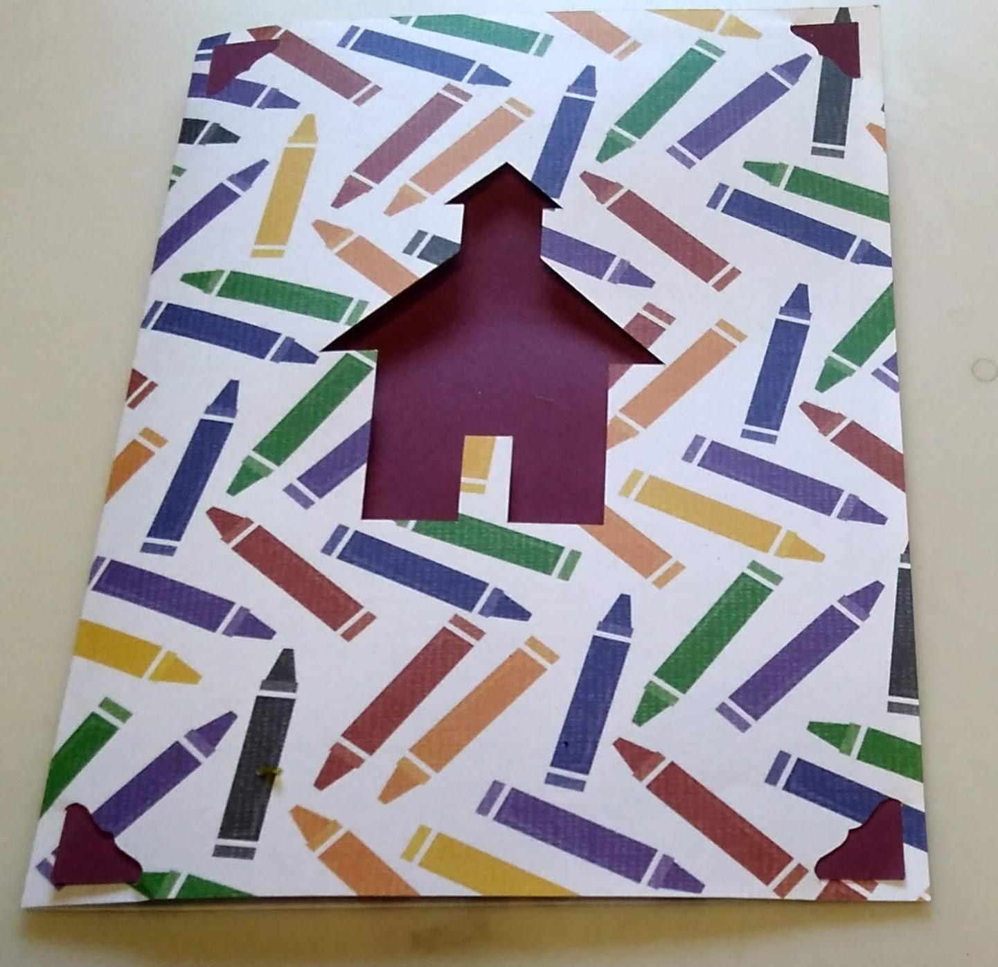 Simple Back to School Card | AllFreePaperCrafts.com