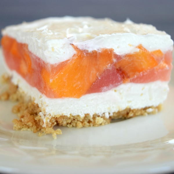 No Bake Peach Dessert