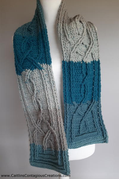 Knotted Cable Scarf