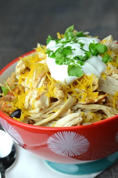 Instant Pot Chicken Taco Bowls