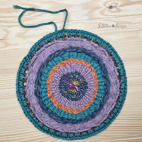 Circular Weaving on a Wood Basket Base