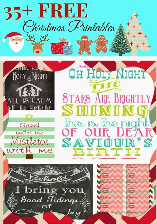 35+ Free Christmas Printables for Crafting, Scrapbooking &amp; More ...
