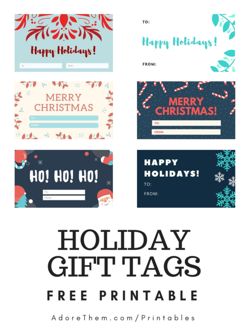 Printable Christmas Gift Tags