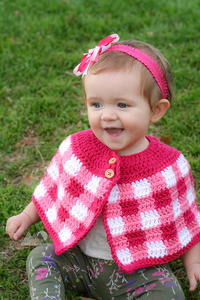 Plaid Cape for Babies and Girls | AllFreeCrochet.com