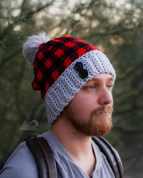 Chunky Plaid Beanie