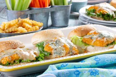 Buffalo Style Catfish Sliders