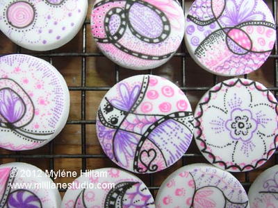 Edible Art - Zentangling on Handmade Mint Patties