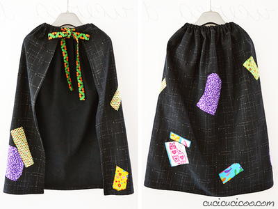 Easy Witch Cape for Beginner Sewists