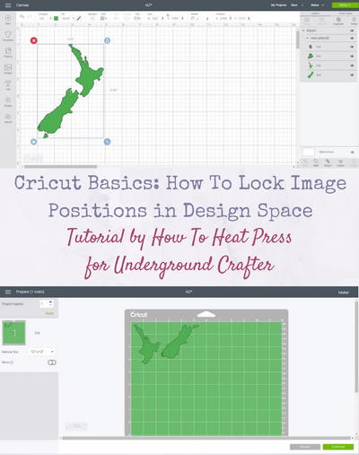How To Lock Images in Cricut Design Space