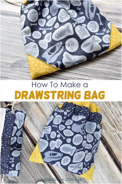 How To Make The Cutest Drawstring Bag!