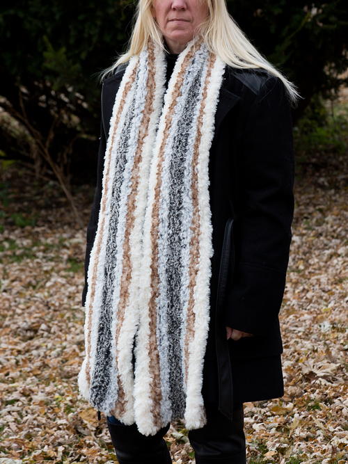 Furry (Almost) Super Scarf