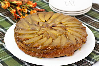 Cinnamon Roll Apple Upside Down Cake