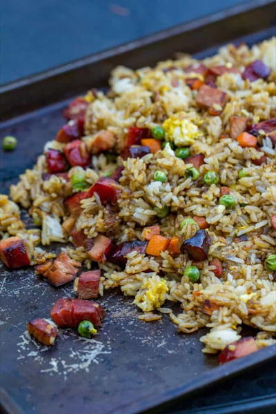 Hibachi Style Griddle Pork Fried Rice