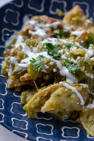 Chilaquiles With Hatch Salsa Verde