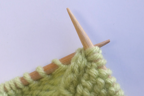 Left Twist Knitting Step 5