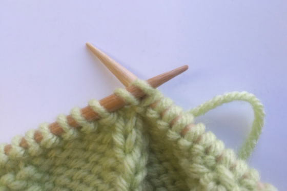 Right Twist Knitting Step 4