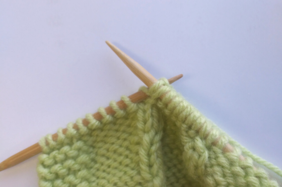 Right Twist Knitting Step 5