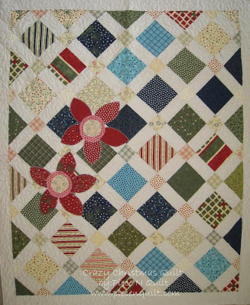 Crazy Christmas Quilt