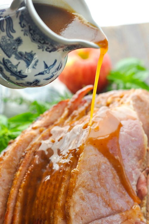Slow Cooker Ham with Cola Glaze | AllFreeSlowCookerRecipes.com