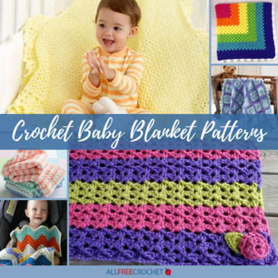 Baby Blanket Crochet Baby Blanket Knit Baby Blanket PinkPurple Multi Knit Stroller Blanket