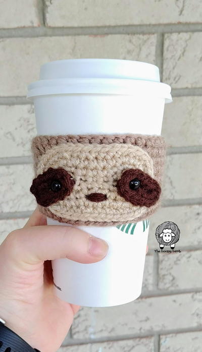 Sloth Coffee Cozy 