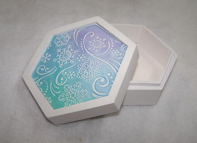 Embossed Snowflake Trinket Box