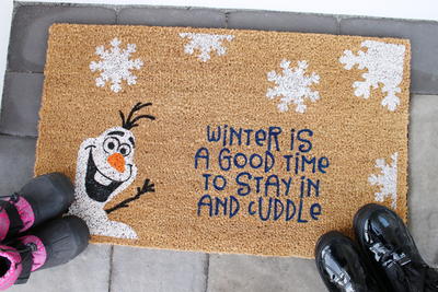 Frozen-themed Winter Door Mat
