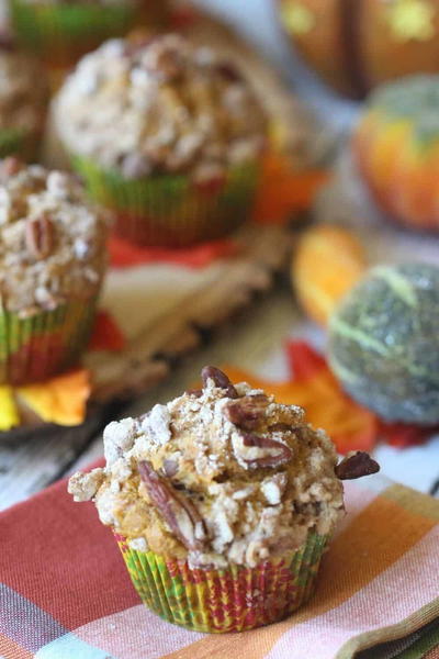 Pumpkin Pecan Crunch Muffins