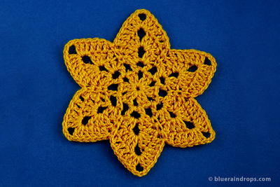 Six pointed Star Crochet Motif