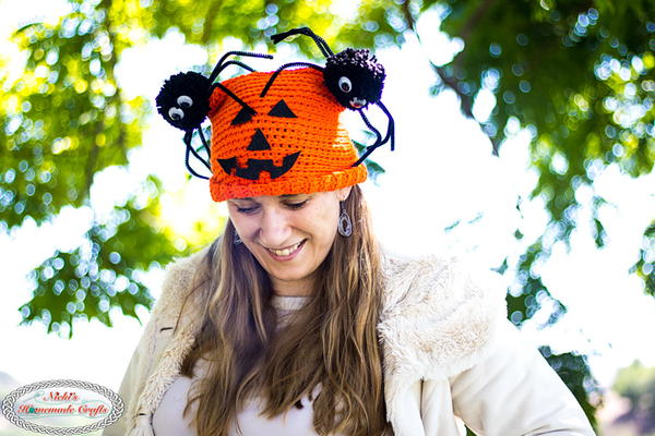 Spider Pumpkin Hat