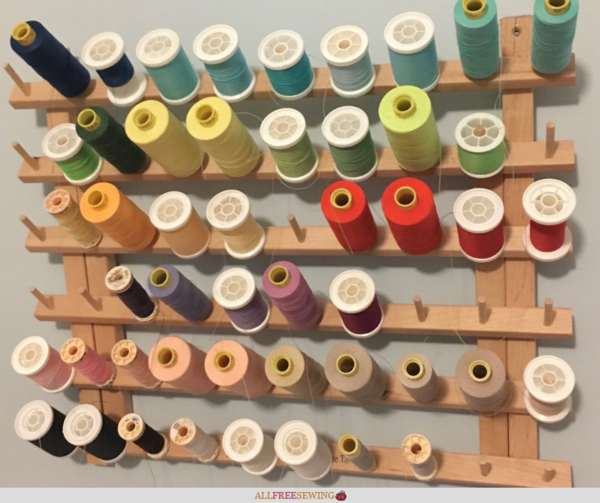 Measuring Thread Size: Collection of sewing thread.