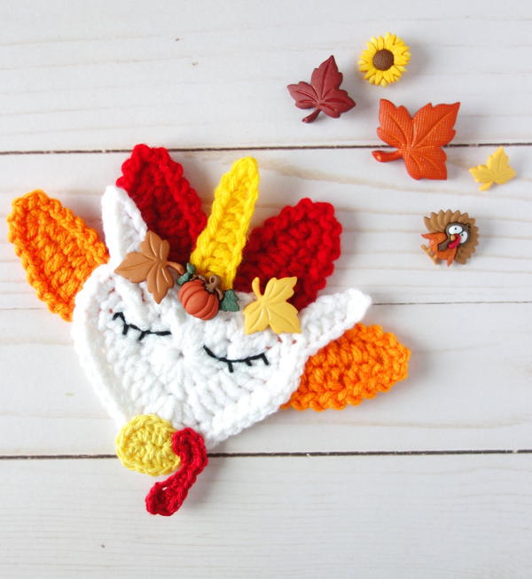 Crochet Thanksgiving Turkey Unicorn