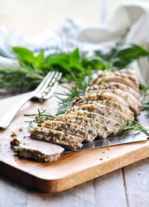 Slow Cooker Pork Tenderloin with Garlic and Rosemary