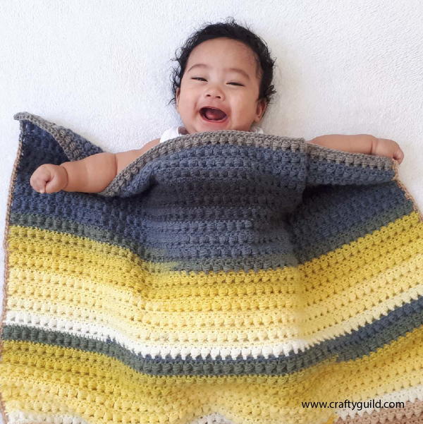 Bead Stitch Baby Blanket