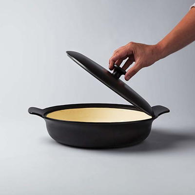 BergHOFF Cast Iron Covered Deep Skillet 