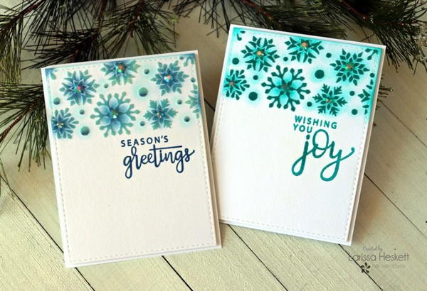 Wishing You Joy DIY Card with Flocking