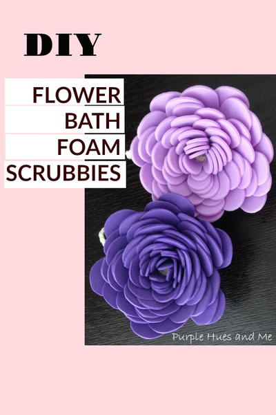 Flower Bath Foam Scrubbies