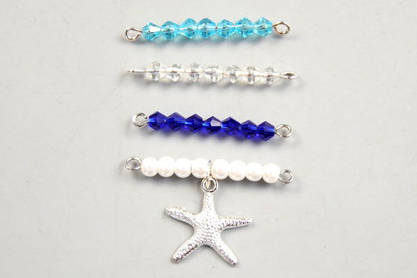 Beebeecraft Tutorials on Making Starfish-pendant Necklace with Pearl Beads and Crystal Beads