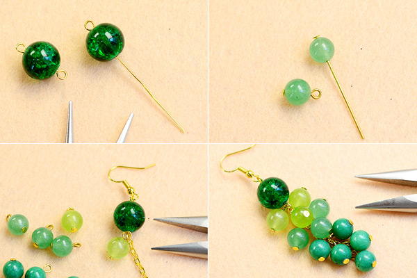 Beebeecraft Tutorials on Making Your Own Fresh and Cute Beaded Drop Earrings