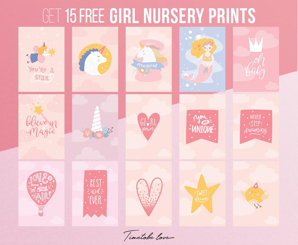 Free Printables for Baby Girl Nursery | FaveCrafts.com
